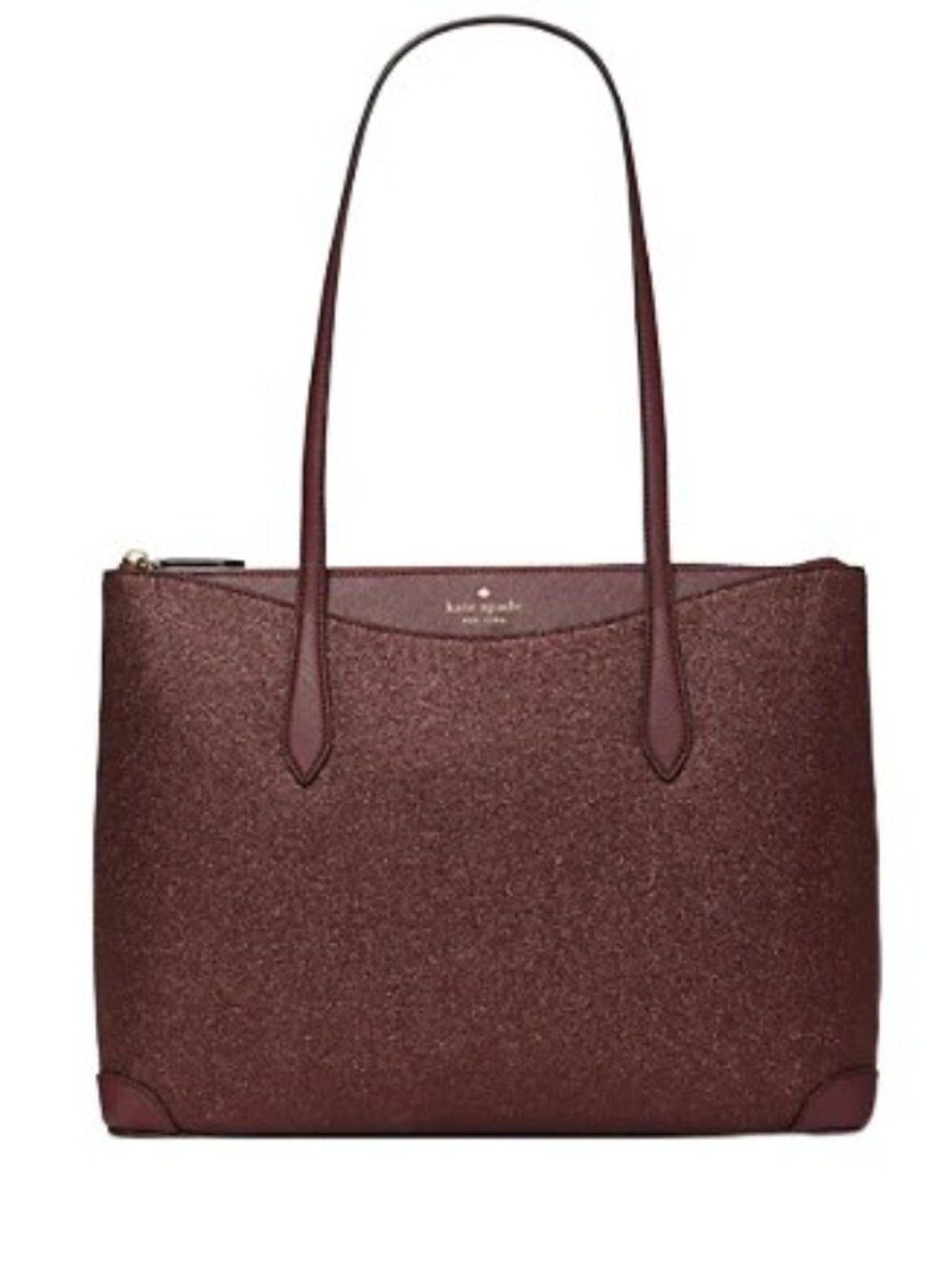 Kate Spade Large Joeley Lola Shimmy Glitter Zip Tote Handbag NWT